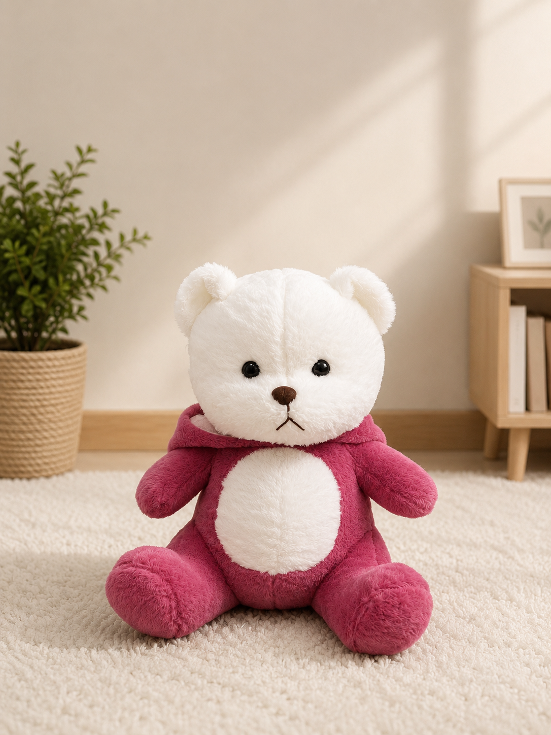 Berry Blush Teddy Bear – Soft Plush Cuddly Bear