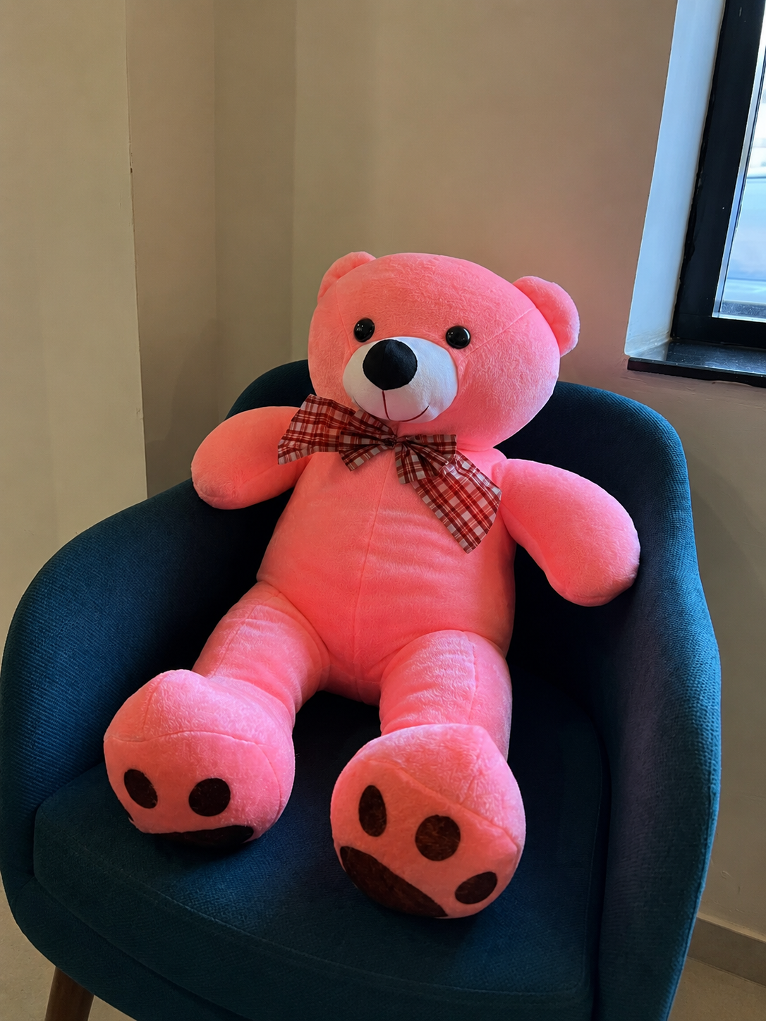 Penelope the Peony Pink Bear (2.6 ft)