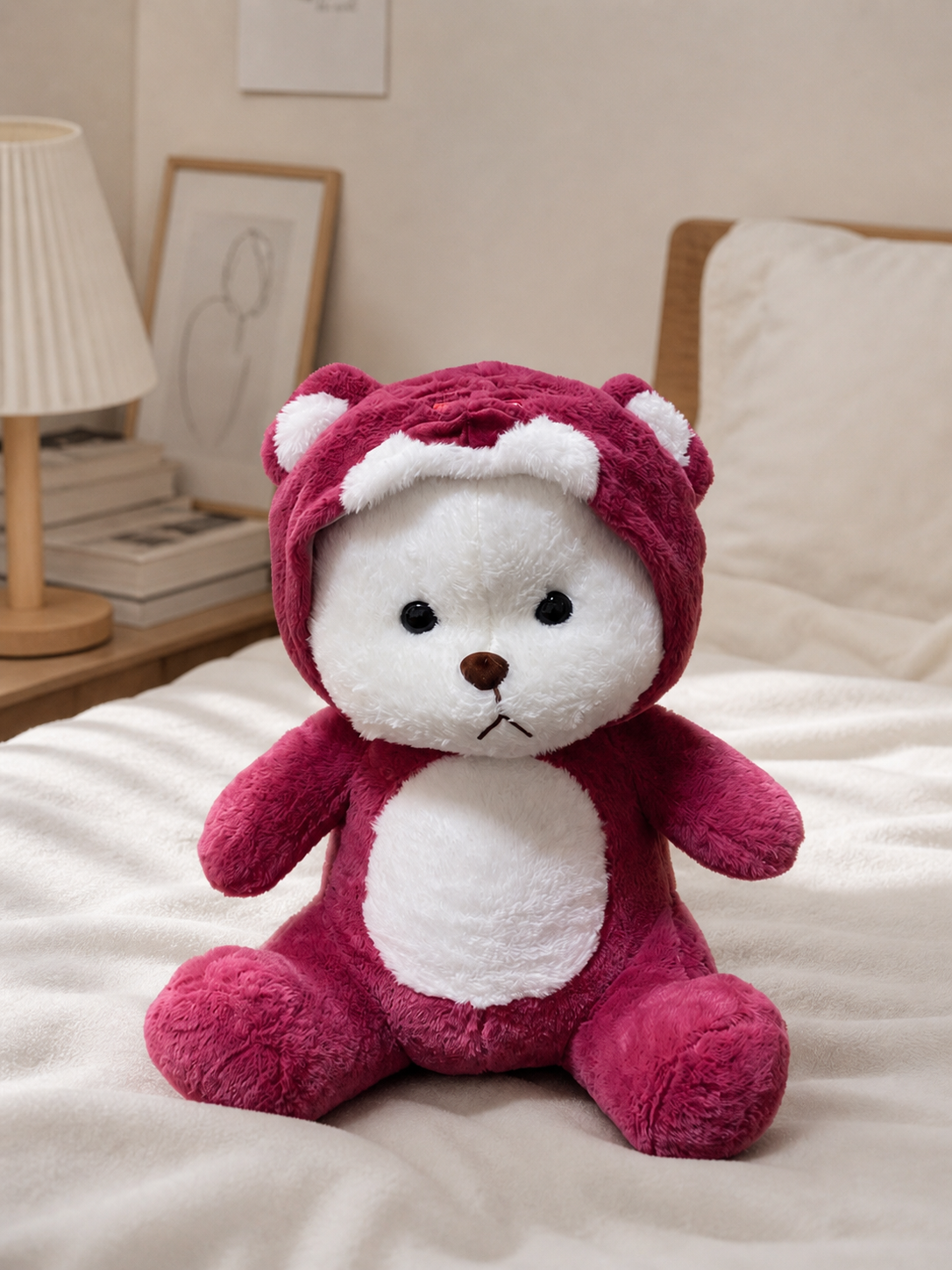 Berry Blush Teddy Bear – Soft Plush Cuddly Bear