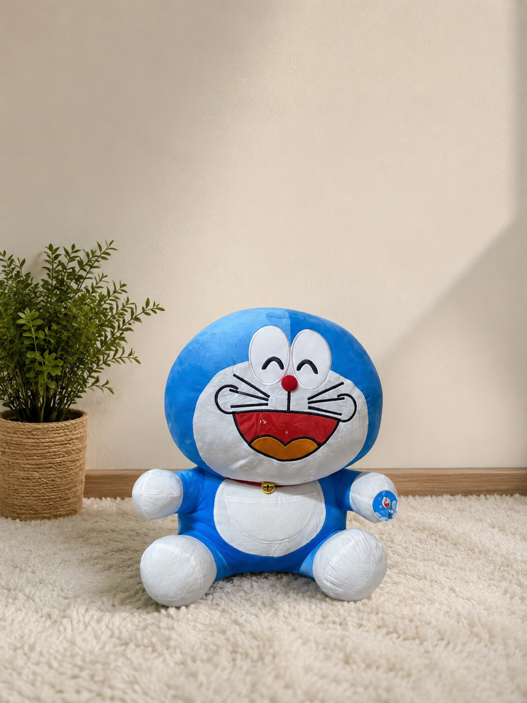 Doraemon Soft Plush Toy – Cute Blue Cuddle Buddy