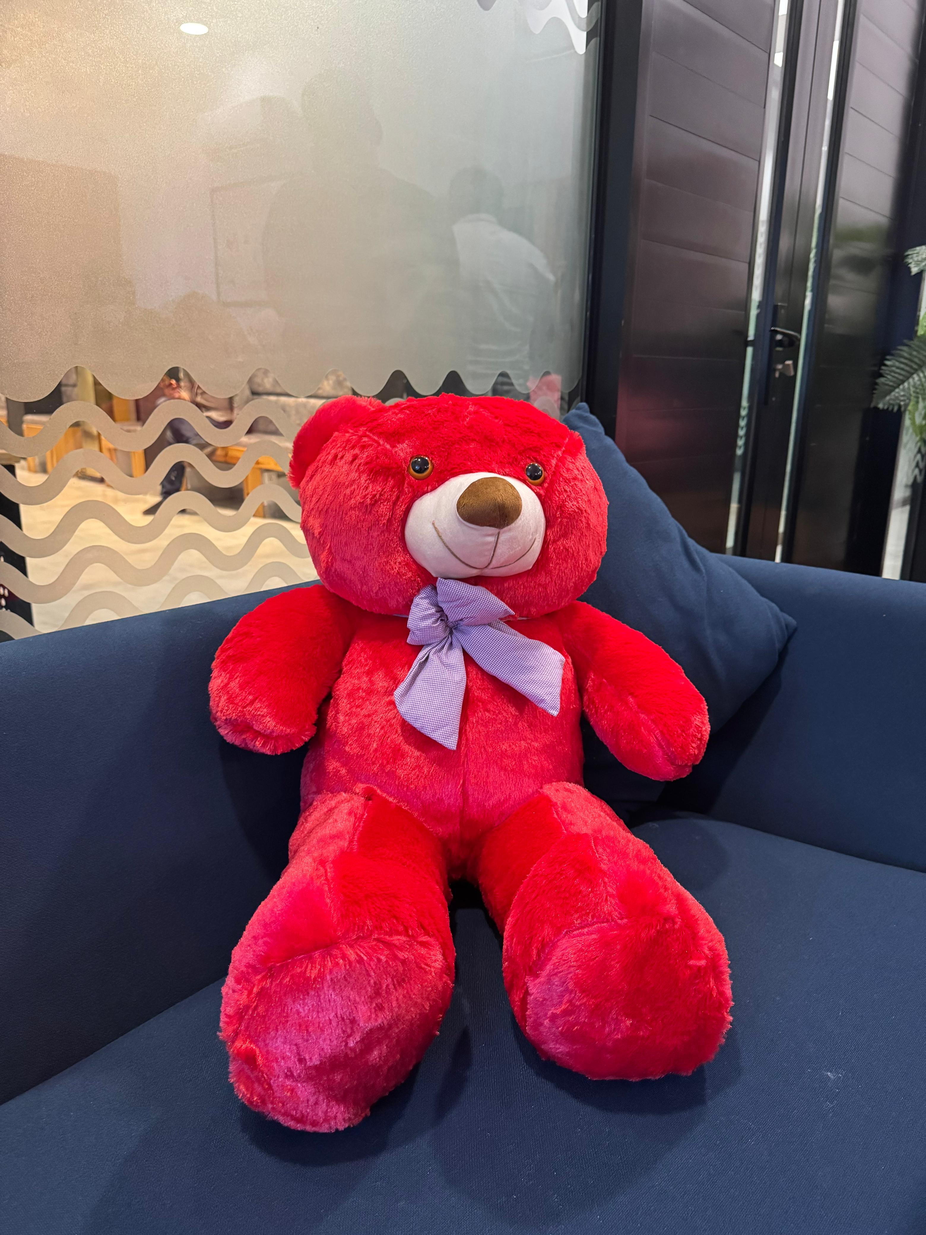 Crimson Cuddles Bear (3.6 ft)