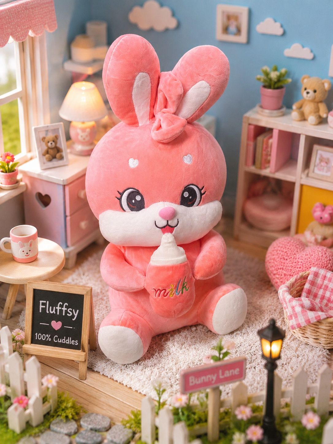 Pink Bunny Plush Toy 🐰💗